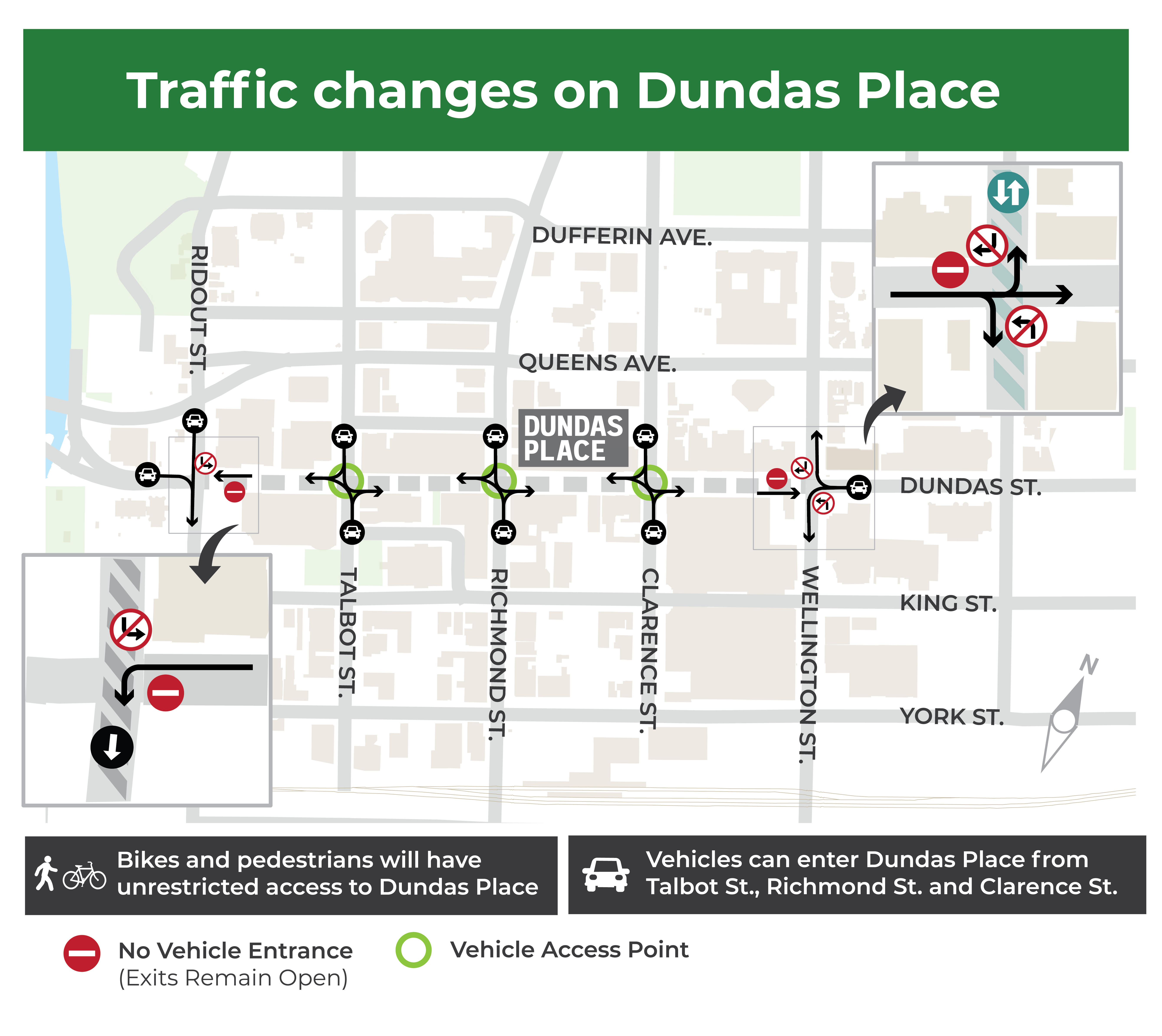 Dundas Place traffic diversion