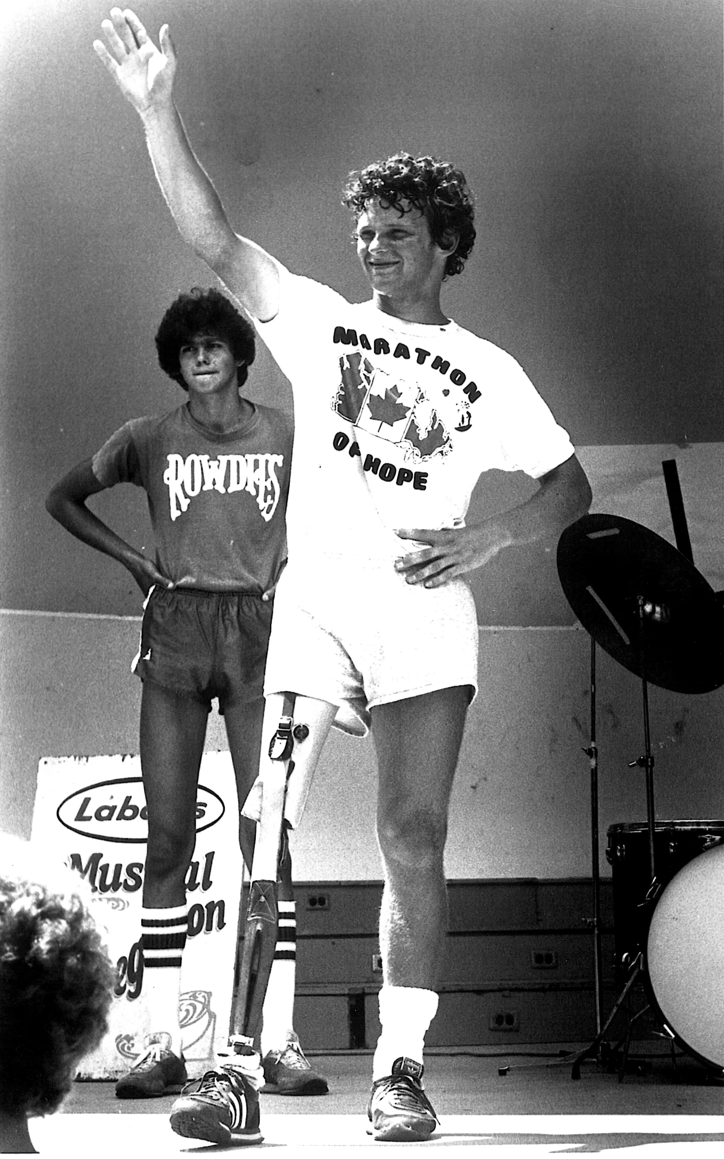 Terry Fox in London, Ontario, July 17, 1980