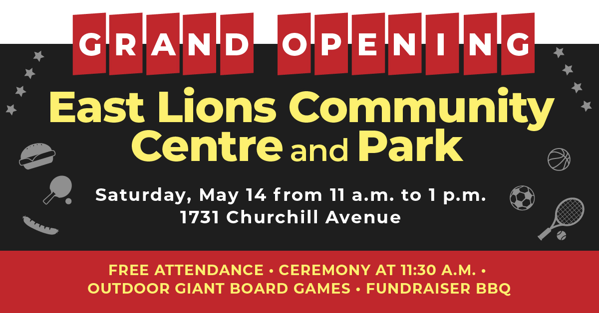 East Lions Community Centre and Park Grand Opening