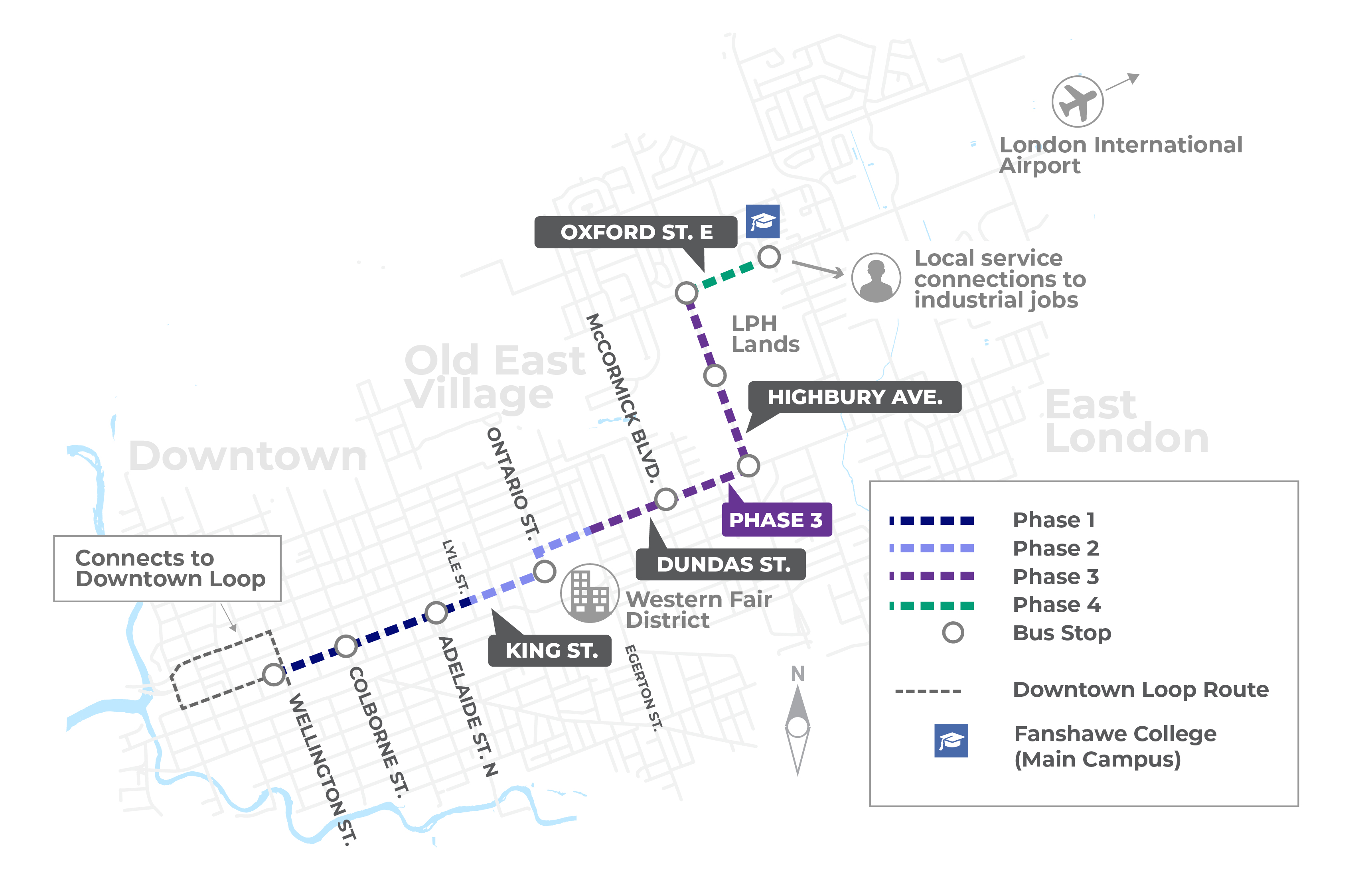 East London Link phase map