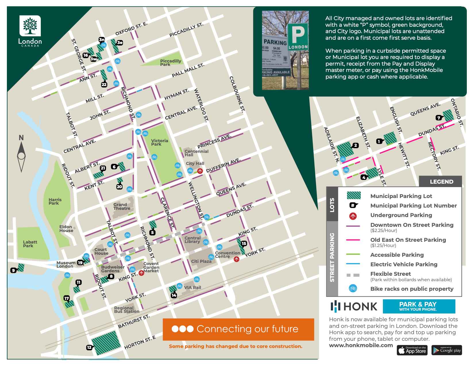 Core Area Parking Map