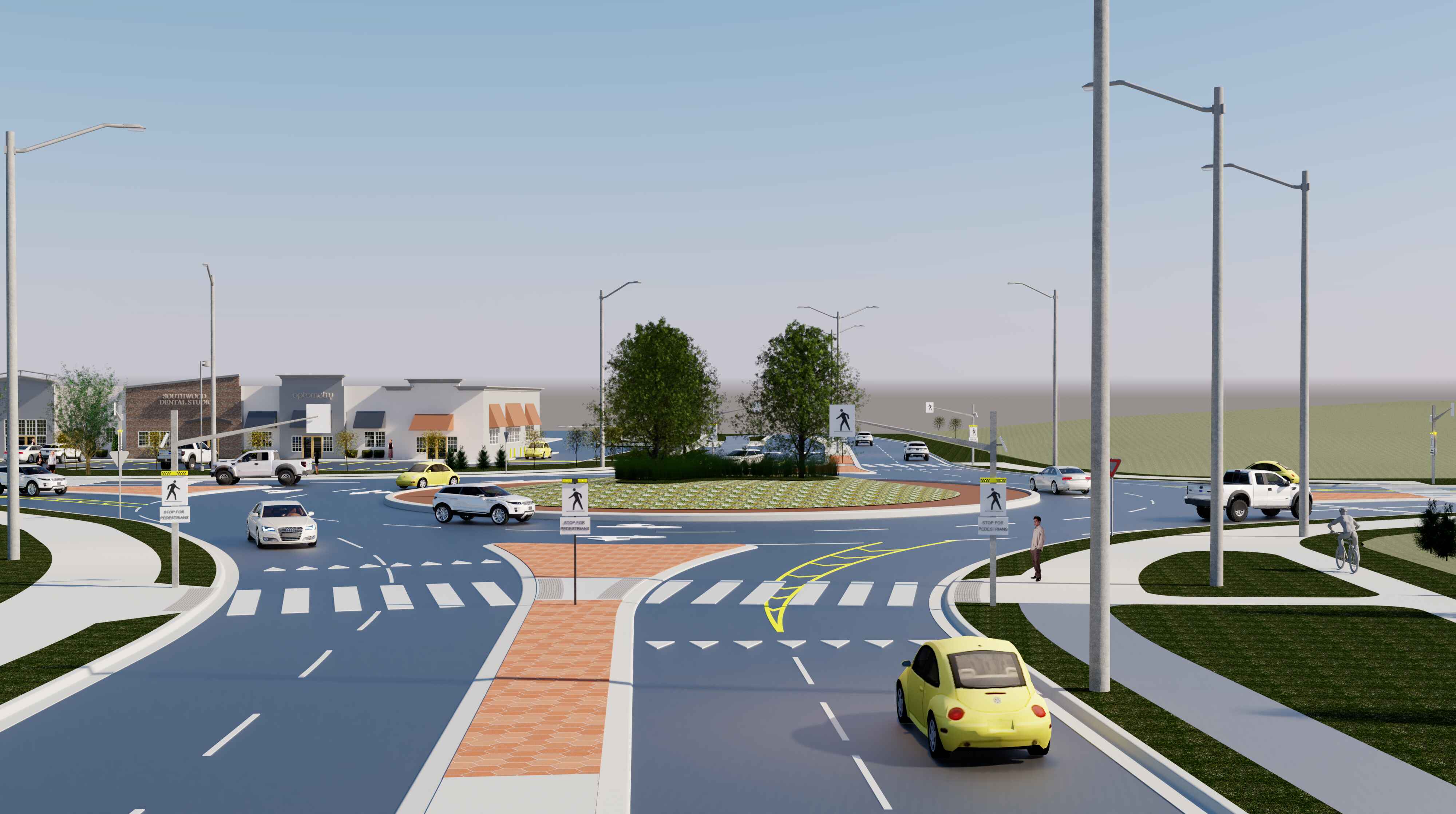 Rendering of Southdale / Colonel Talbot Roundabout