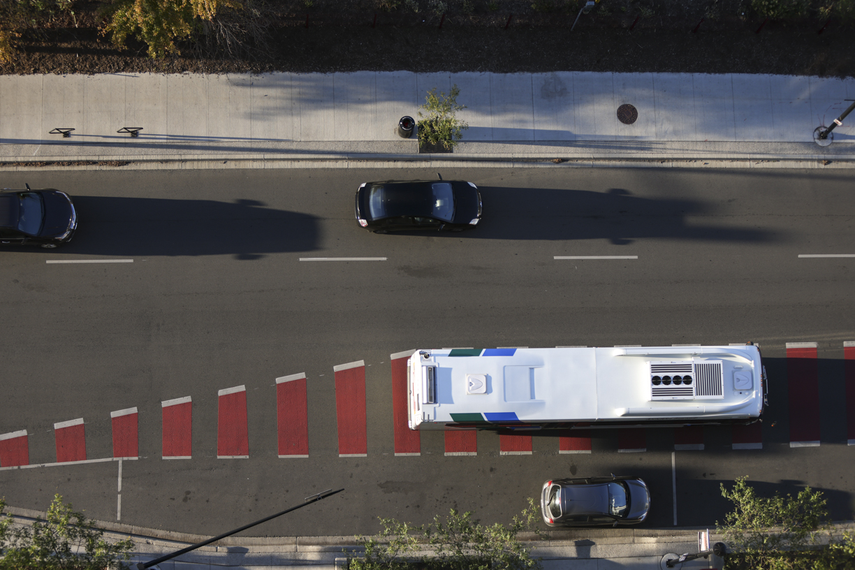 King St bus lane