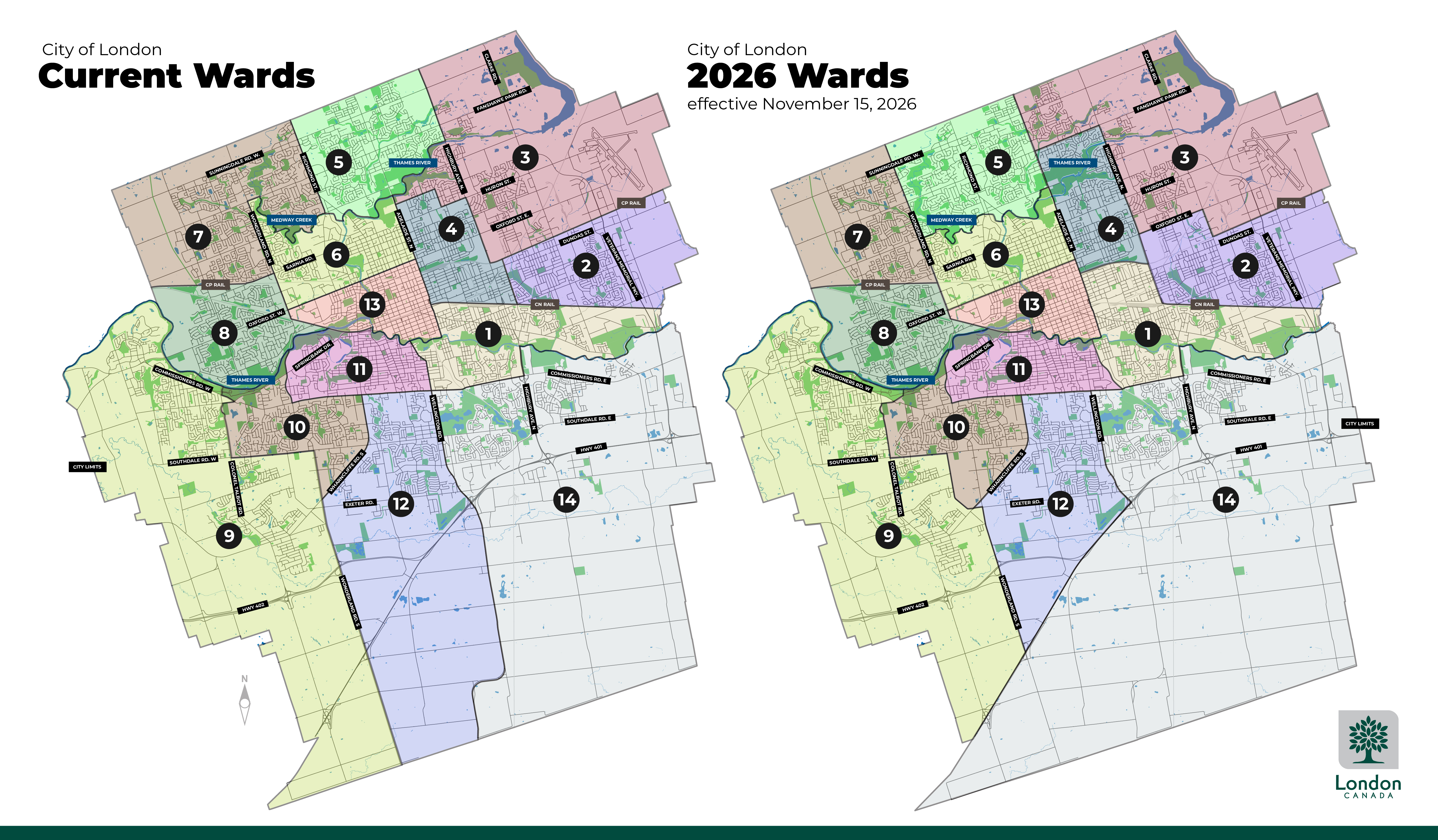 City of London ward restructure map