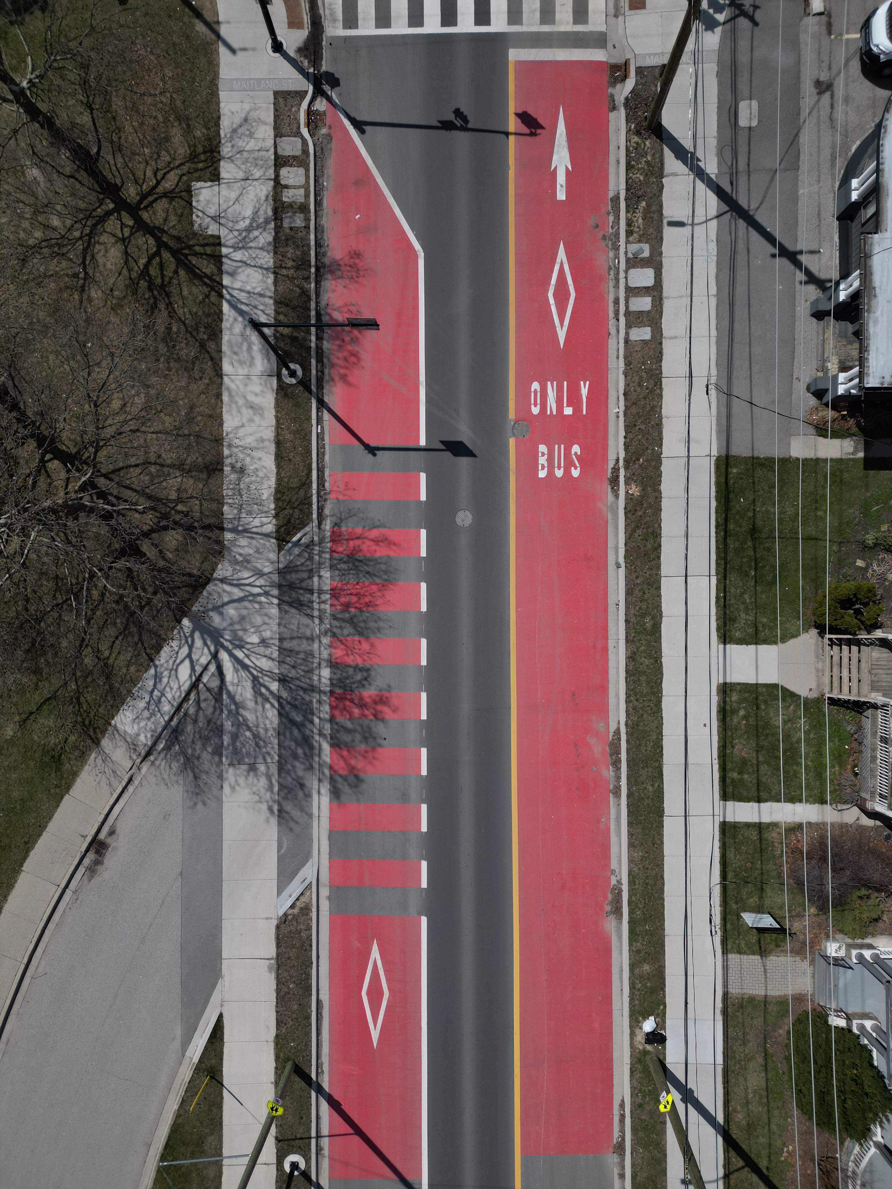 contraflow bus lane