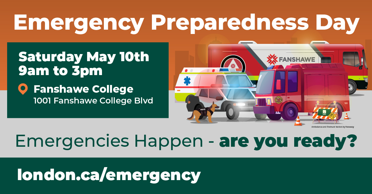 Emergency Preparedness Day event graphic.