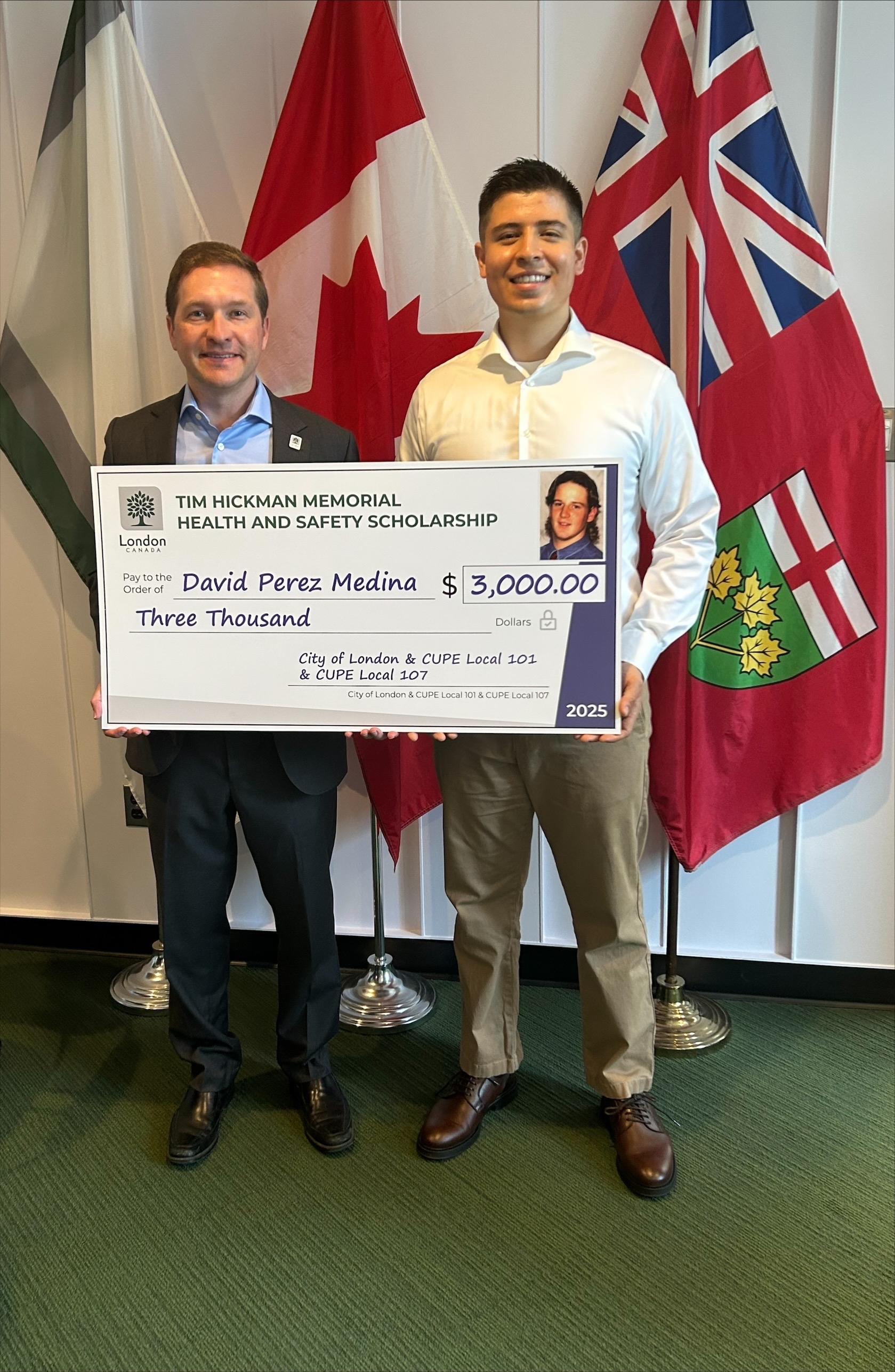 2025 Tim Hickman Scholarship recipient