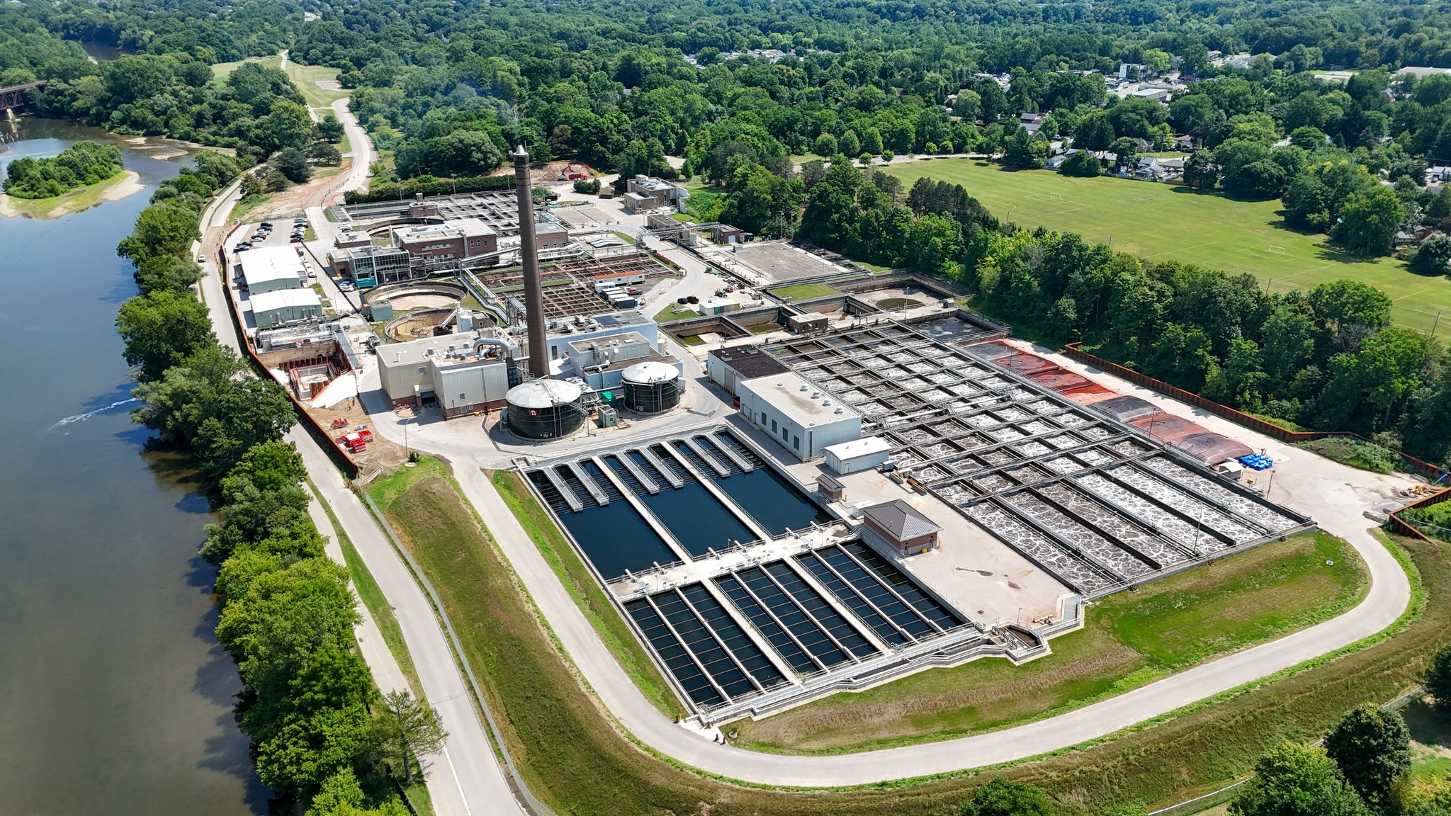 The Greenway Wastewater Treatment Plant in London, Ontario. 