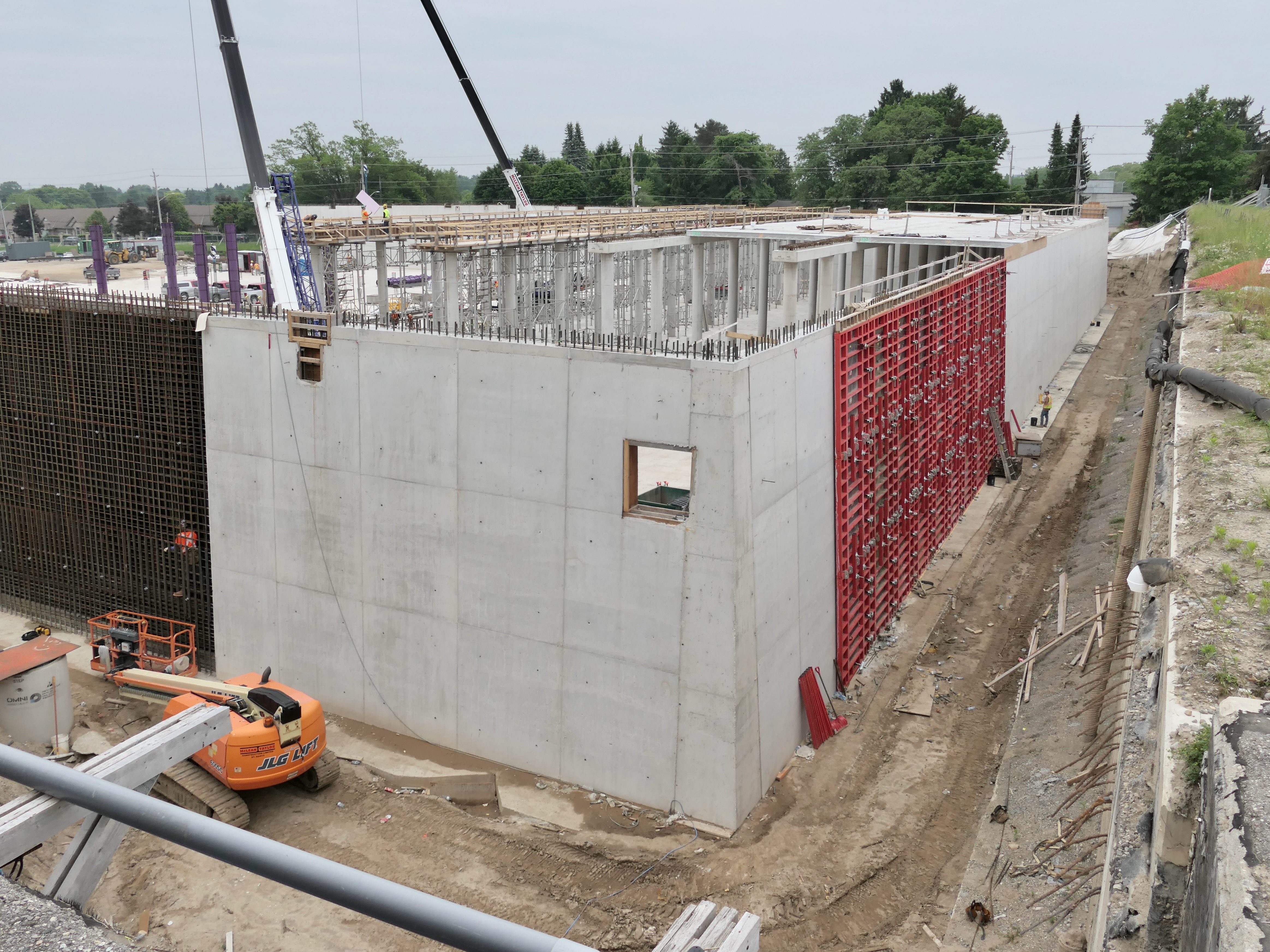 The new Springbank Reservoir under construction