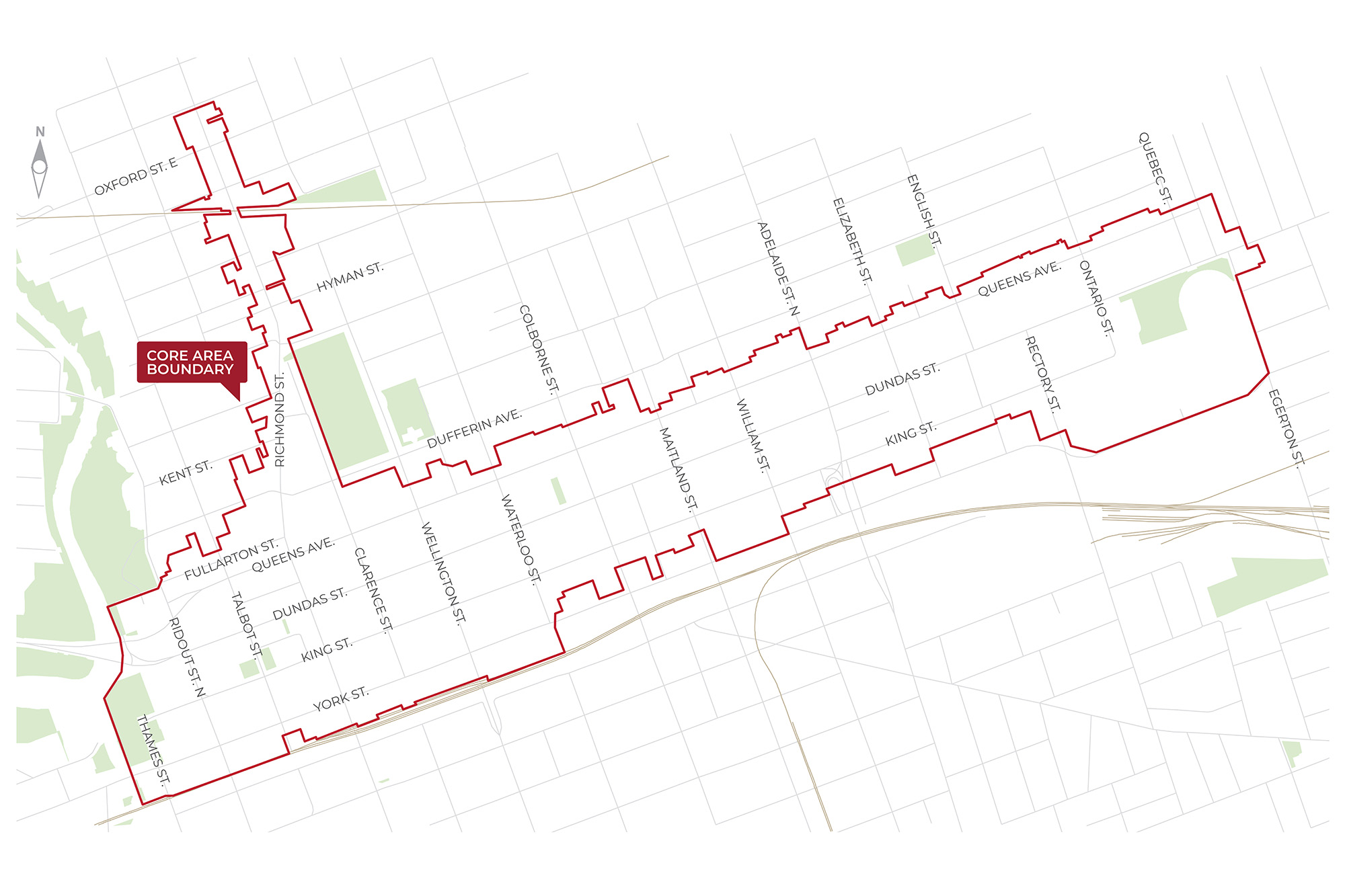 Core Area Boundary map