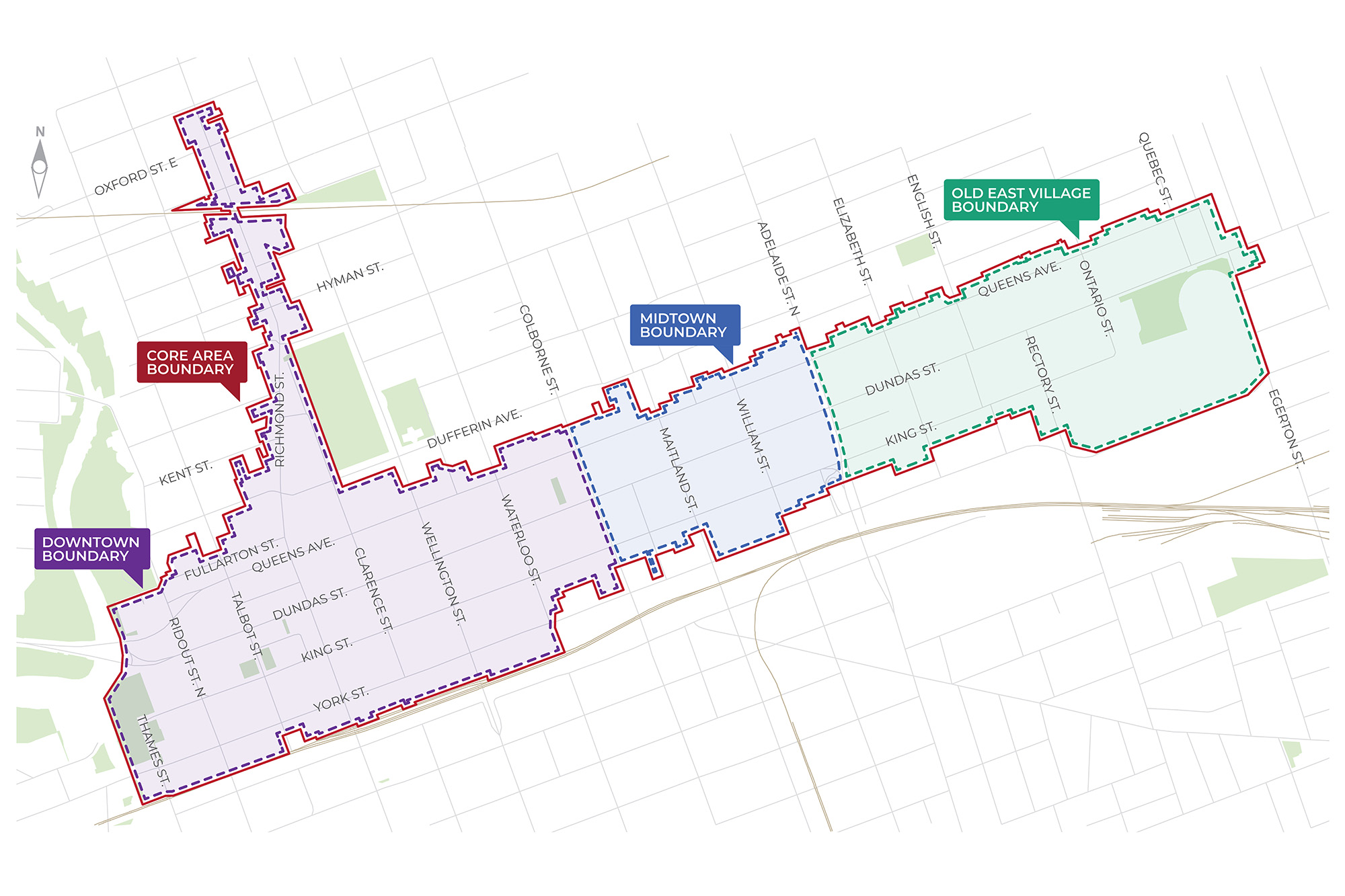 Core Area boundary map