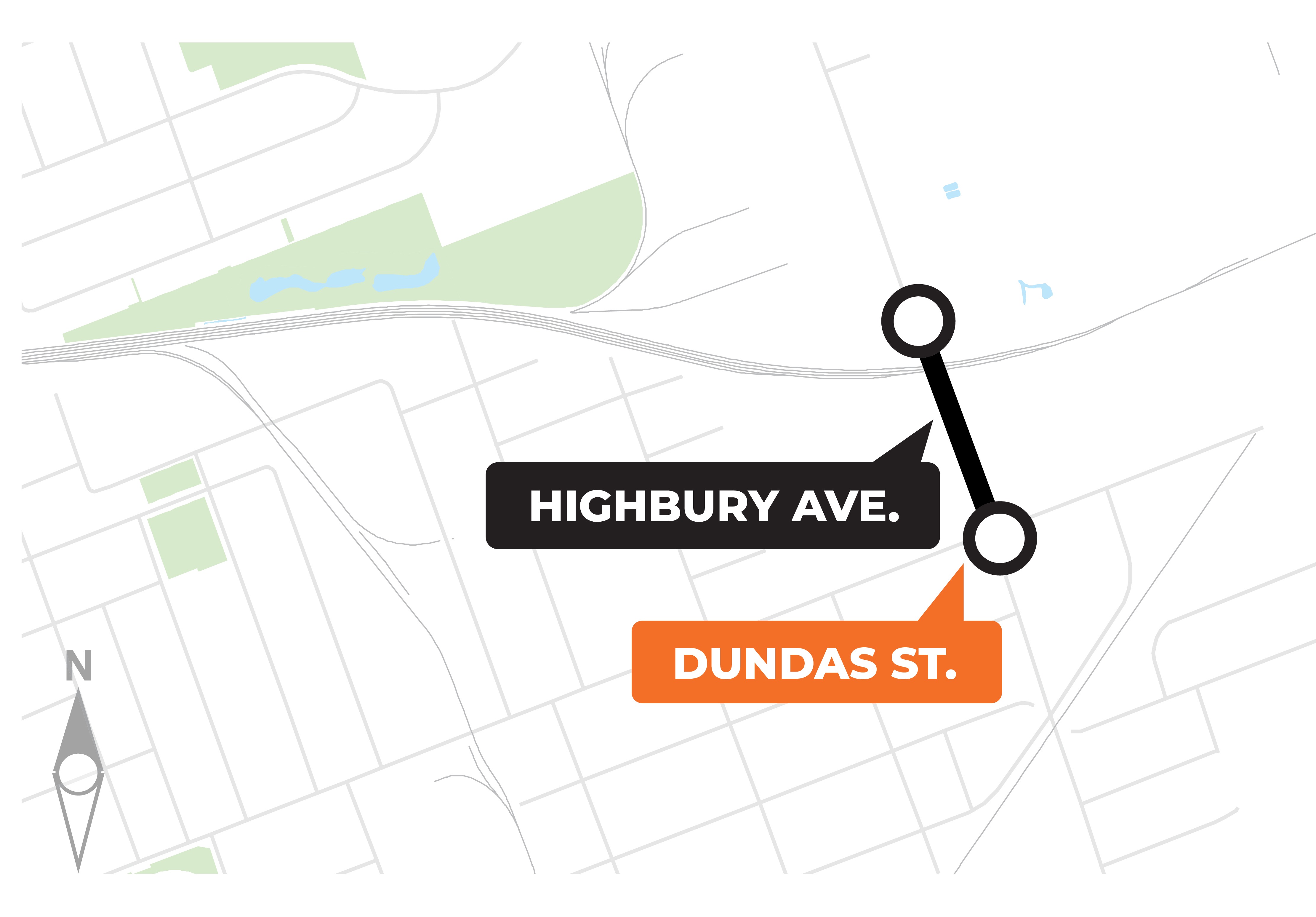 We’re constructing a part of the East London Link Rapid Transit route while upgrading underground pipes and services on Highbury Avenue from Dundas Street to the north limit of the Highbury Bridge/CPKC overpass