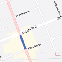 Map of Richmond Street Road Closure (Oxford to Piccadilly)