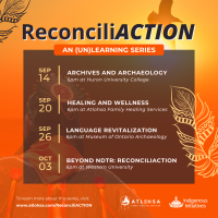 poster for ReconiliACTION speaker series