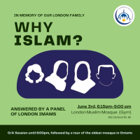 poster advertising the Why Islam? program
