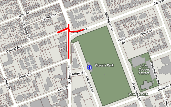 Central Ave closure