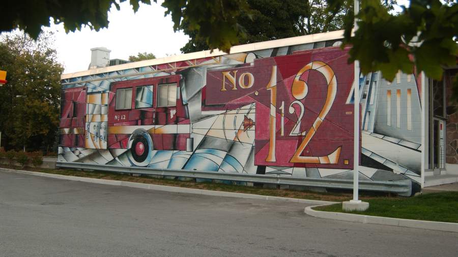 Public art example at fire station number 12